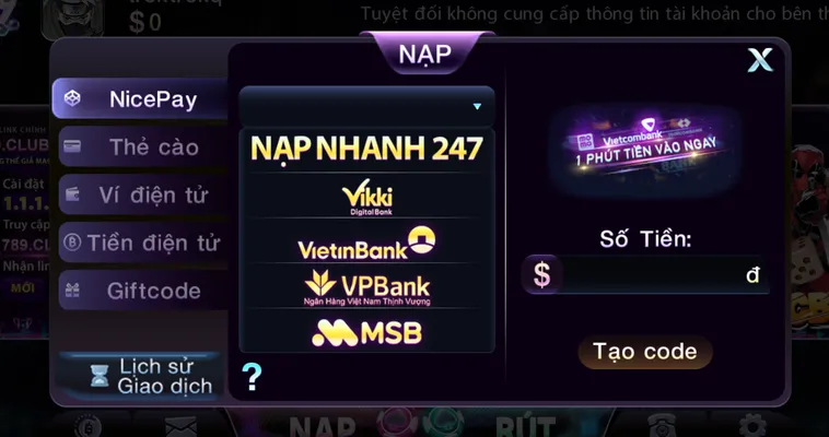 Hướng Dẫn Cách Nạp Tiền 789Club Thần Tốc Giúp Bạn Vươn Tới Đỉnh Cao