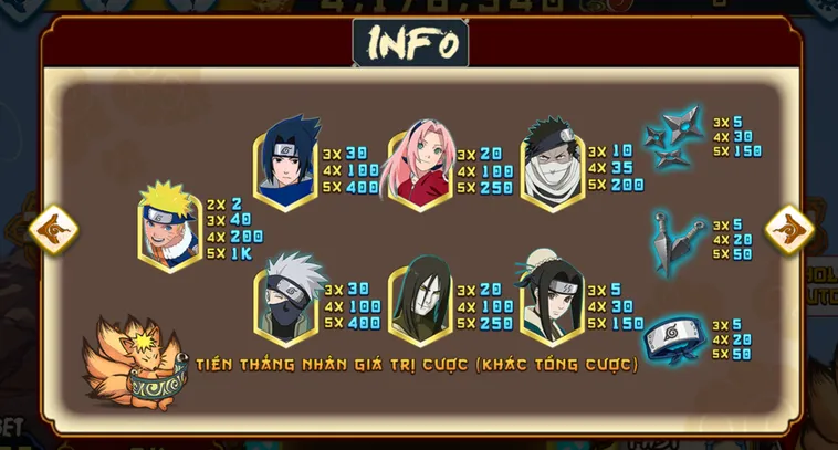 Nổ Hũ Naruto Slots Tại 789Club Trải Nghiệm Thế Giới Ninja Huyền Thoại Săn Tiền Thưởng