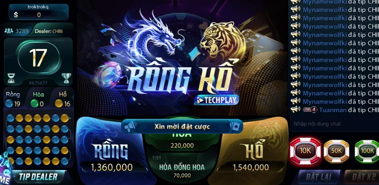 Khám Phá Siêu Phẩm Rồng Hổ Casino Tại 789Club Với Cơ Hội Thắng Lớn