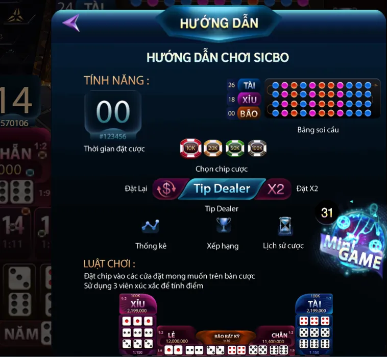 Chinh Phục Siêu Phẩm Sicbo Casino Tại 789Club Với Tỷ Lệ Thắng Lớn