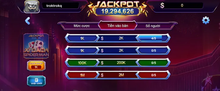 Khám Phá Siêu Phẩm Xì Dách Spidermen Tại 789Club Đẳng Cấp Nhất Hiện Nay